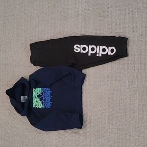 Adidas hoodie and joggers